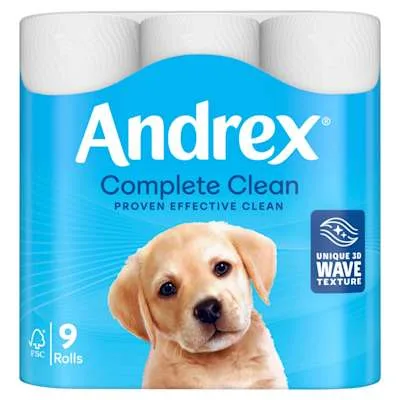 Andrex Classic Clean Toilet Roll (9 pack)