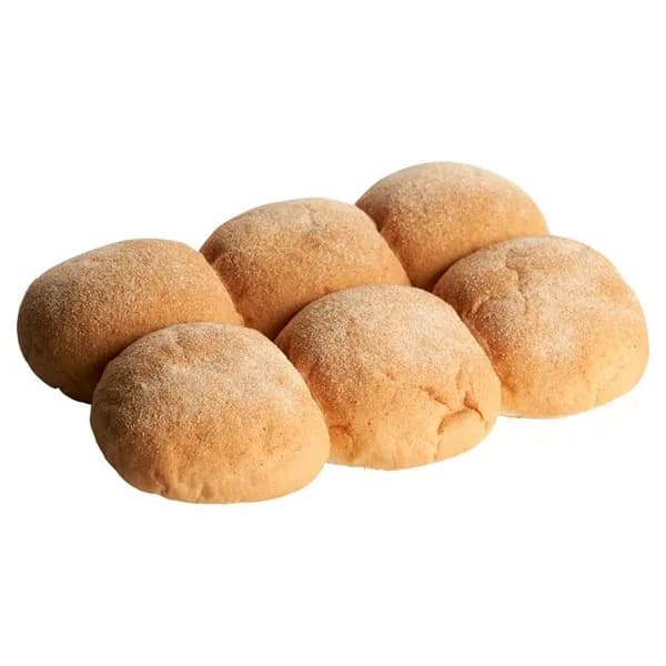 Soft White Bread Rolls (pack of 6)