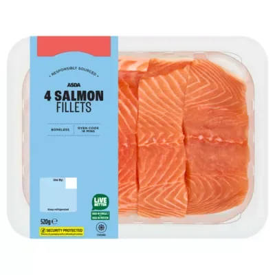 Frozen Salmon Fillets 4 pack